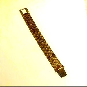 Gold Vintage/Antique Tank Bracelet